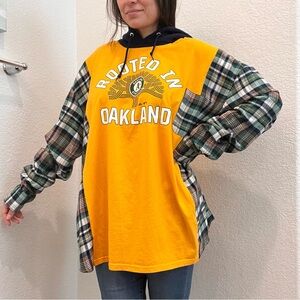 Yellow and Plaid Oakland Hoodie